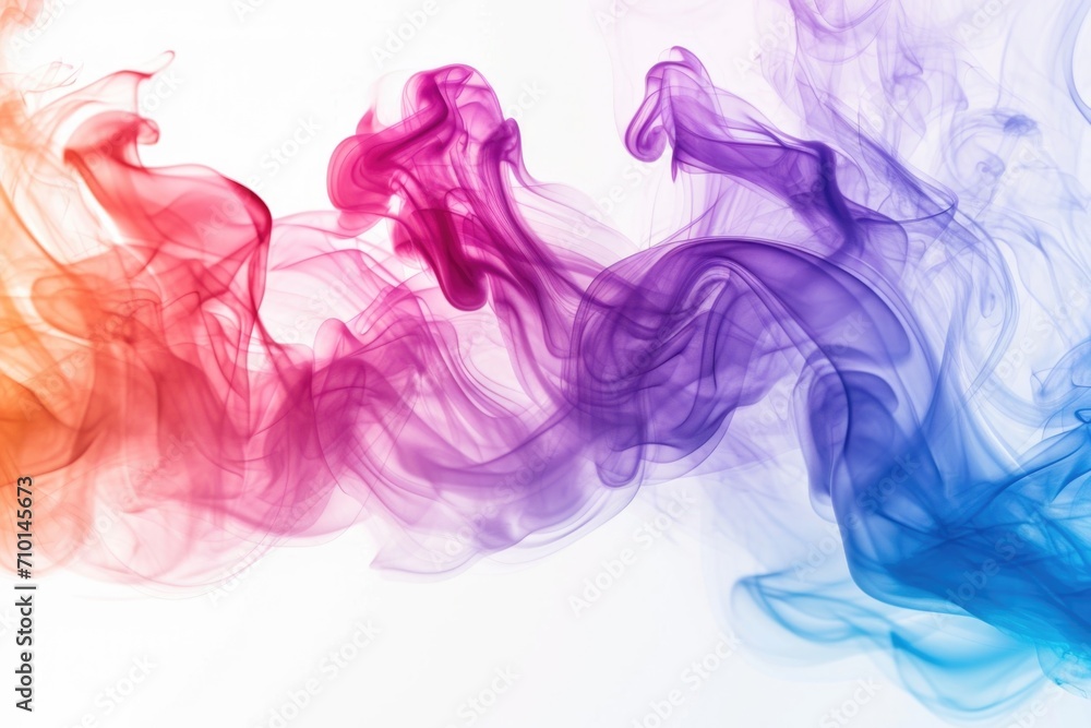 Fototapete Colorful smokes fill the air, creating a vibrant and dynamic scene. Perfect for adding a burst of color and energy to any project