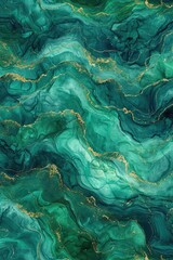 Fototapeta na wymiar Close-Up of Green and Gold Marble