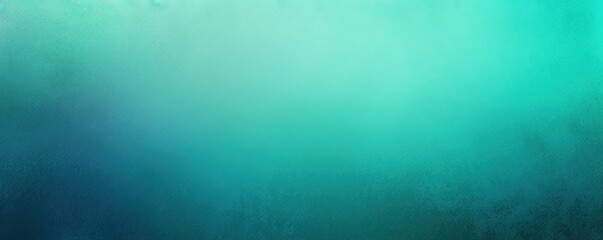 Aquamarine retro gradient background with grain texture 