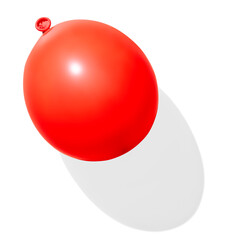 Red balloon on white background - 710151817
