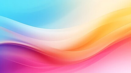 Blurred colored abstract background. Smooth transitions of iridescent colors. Colorful gradient. Rainbow backdrop. 