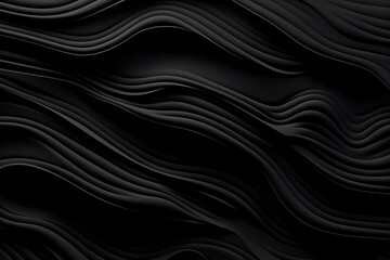 A black background with a pattern of curved black lines