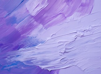 Background  color tempera purple  paint texture on blue paper.