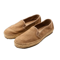 Casual Espadrille Shoes.. Isolated on a Transparent Background. Cutout PNG.