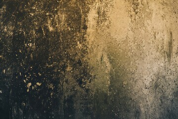 A rough texture with a gradient of black to gold, resembling a close-up of a weathered wall with peeling paint and golden flecks.