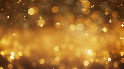 shiny gold stars background illustration glitter celestial, metallic sparkle, elegant glamorous shiny gold stars background