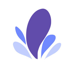 Fototapeta na wymiar abstract floral background purple splash water full color festival motif elemen icon logo
