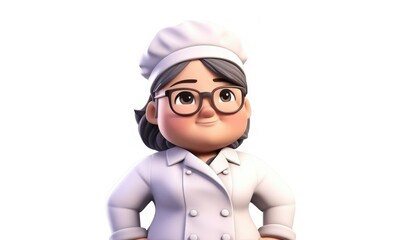 Character Woman Cook 3D