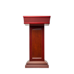 Wooden Podium With Red Roof