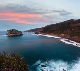 Biscay bay coast landscape, Spain.