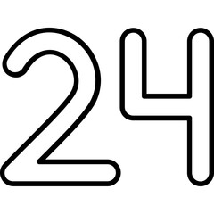 Twenty four Icon