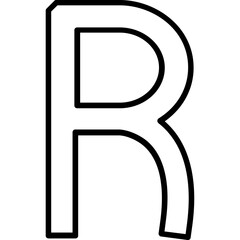 Capital R Icon