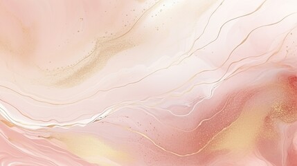 Fototapeta premium Elegant pink and gold abstract marble painting, luxury wedding card, women's day background, mother's day backdrop concept