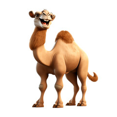 PNG 3D character camel isolated on transparent background