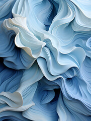 Fototapeta premium Abstract Blue Waves Design