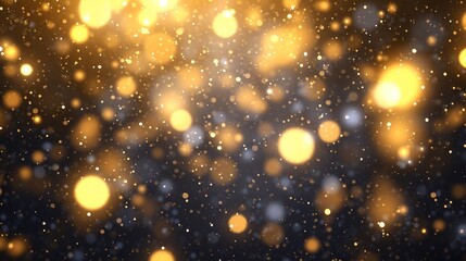 Fototapeta na wymiar Light abstract glowing bokeh highlights. Light bokeh effect isolated on transparent background. The Christmas background shines from the dust. Christmas concept for design and illustrations
