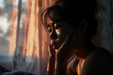 Asian woman's mental health struggles in isolation.