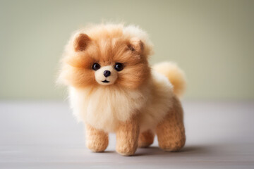 Portrait of a cute pomeranian puppy