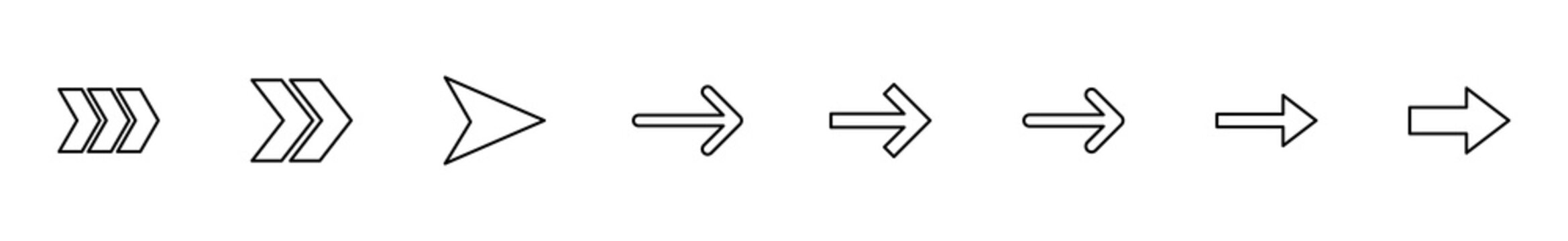 Arrow icon set. Arrow symbol. Arrow sign for your web design.