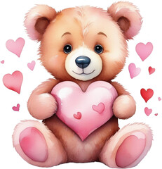 Cute teddy bear for valentine's day