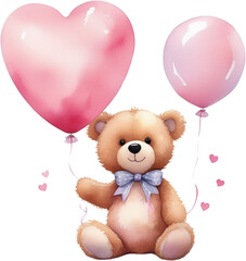 Cute teddy bear for valentine's day