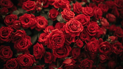 Red roses background