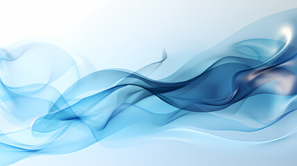 Obraz premium white and blue abstract digital art background with smoke effects