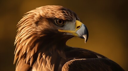 Obraz premium Close up portrait of a golden eagle, Aquila chrysaetos 