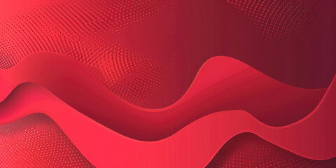 Dynamic Red Banner, Poster Template
