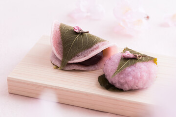 桜餅　春の和菓子
