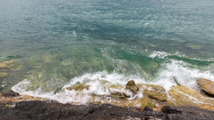 A big rain storm over the lake Neuchatel