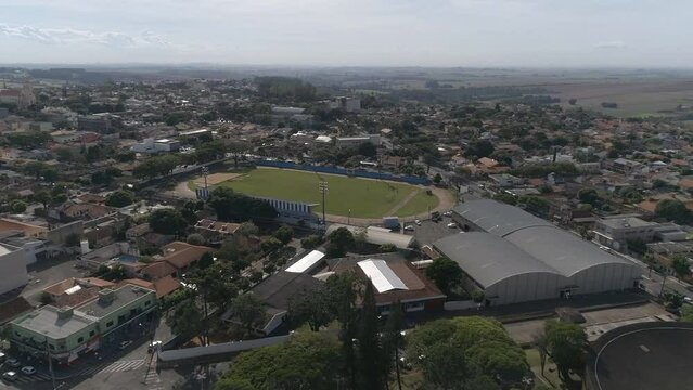 Est&aacute;dio Erich Georg Rol&acirc;ndia PR Brasil Drone Aerial 4k
