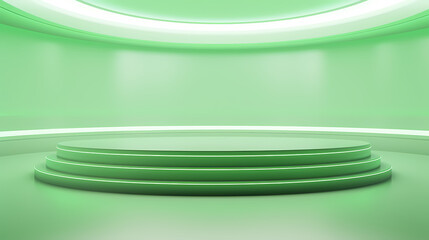 Obraz premium Simple product booth, podium, stage, product commercial photography background, cosmetics booth, promotional event