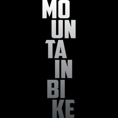 Mountain bike and cycle lettering design. Svg