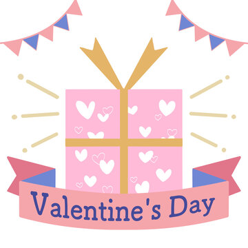 St valentine's day happy box 