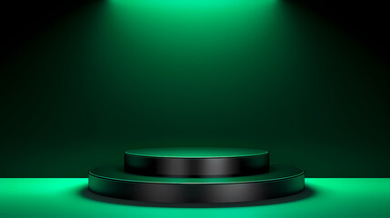 Modern round product advertising podium, booth, stage, product background, promotional event background