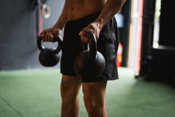 man in the gym exercising
