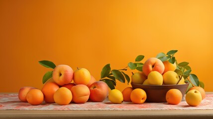 warm light orange background illustration sunny pastel, soft glowing, sunny citrus warm light orange background