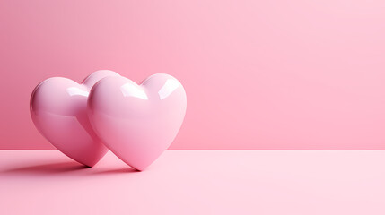 Vibrant Valentine's Day background, hearts background