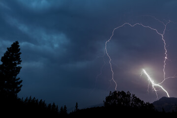 Lightning Bolt Strikes in this Spectacular Late Evening Scene