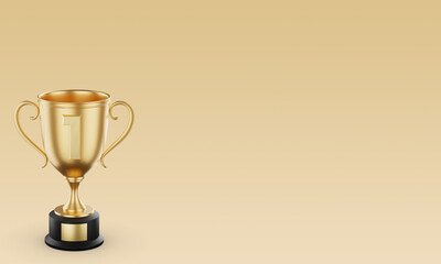 골드 트로피 컵 배경 Gold Trophy Cup Background