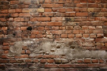 Timeworn brick wall texture perfect for historical settings. Generative AI