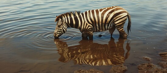 Fototapeta na wymiar Oil creates zebra stripes from the Mexican Gulf.