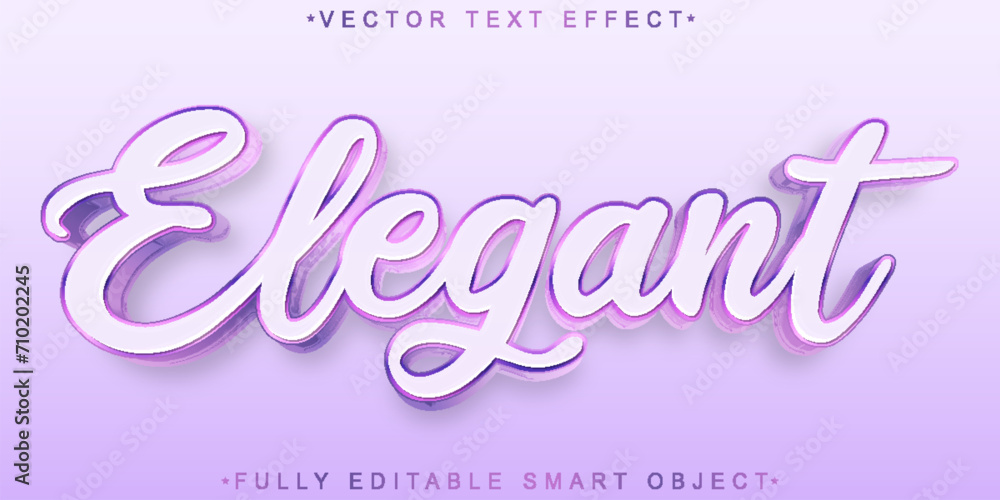 Poster shiny elegant vector fully editable smart object text effect