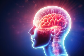 Obraz premium Scientific Brain neurosciences. Neuroplasticity, neurostimulation, and neurotheranostics, neurovascular imaging for mind diagnostics. Neurovirology, pediatric neurology, and psychoneuroimmunology