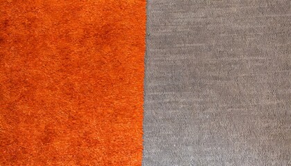 Orange blue carpet texture top wiev