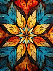 Kaleidoscope Patterns Wall Prints: Symmetry in Motion