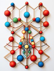 Bonds & Beauty: Molecule Structures Wall