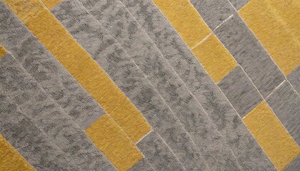 Yellow grey hotel carpet texture top wiev 