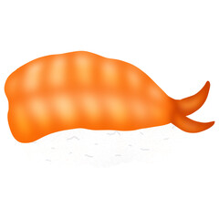 Sushi, Japanese food menu vector illustration.